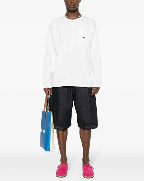 Tricouri NEEDLES T-Shirt With Logo WHITE Barbati (BM 15746411) 2