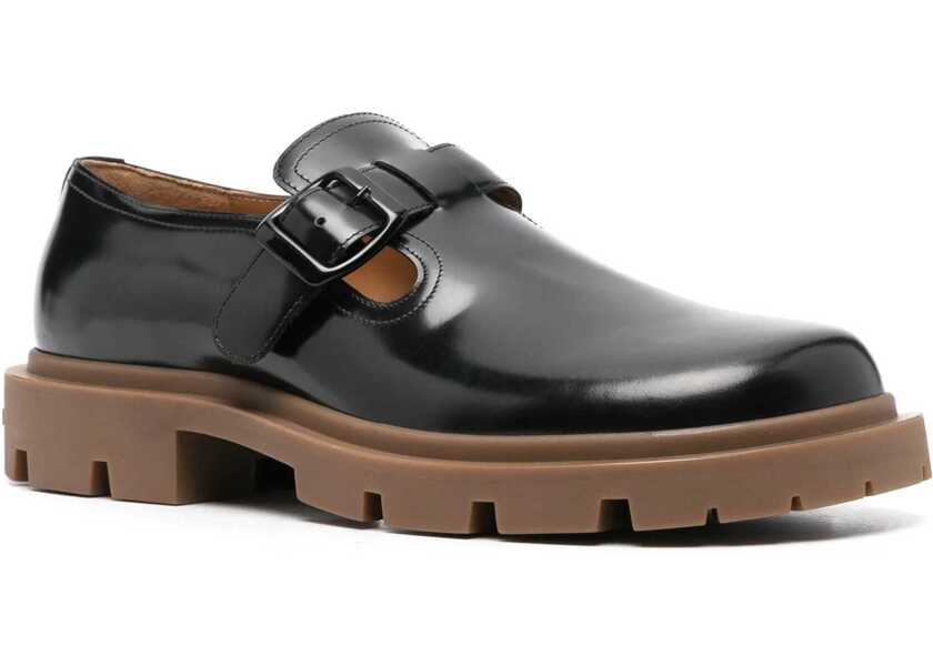 Mocasini Maison Margiela Leather Monk. BLACK Barbati (BM 15746489) 2