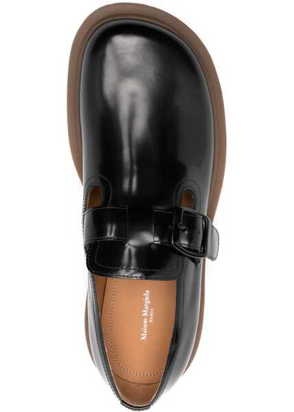 Mocasini Maison Margiela Leather Monk. BLACK Barbati (BM 15746489) 4