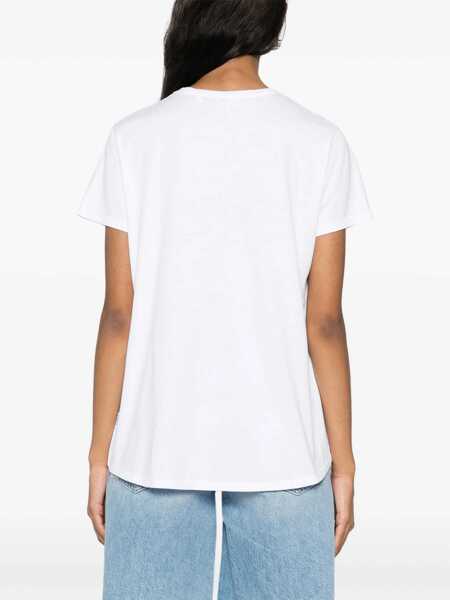 Tricouri Aspesi Cotton T-Shirt WHITE Femei (BM 15746648) 4