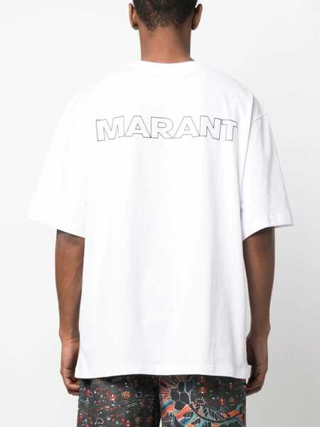 Tricouri Isabel Marant Guizy T-Shirt WHITE Barbati (BM 15746675) 4