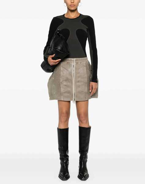 Fuste casual Rick Owens Mini Lido Skirt DENIM Femei (BM 15746681) 2