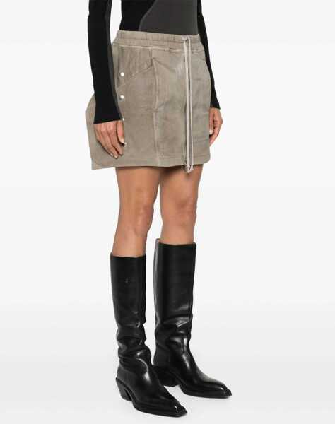 Fuste casual Rick Owens Mini Lido Skirt DENIM Femei (BM 15746681) 3