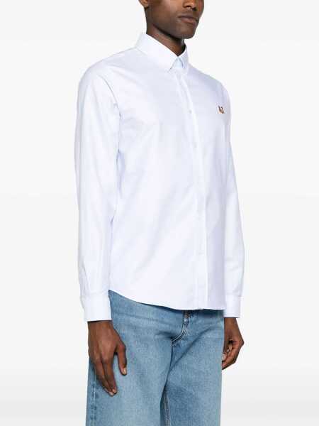 Camasi casual MAISON KITSUN Cotton Shirt AZURE Barbati (BM 15746699) 3