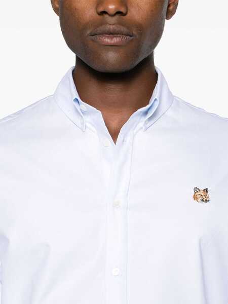 Camasi casual MAISON KITSUN Cotton Shirt AZURE Barbati (BM 15746699) 5