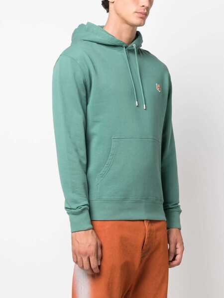 Bluze de trening MAISON KITSUN Fox Head Sweatshirt GREEN Barbati (BM 15746720) 3