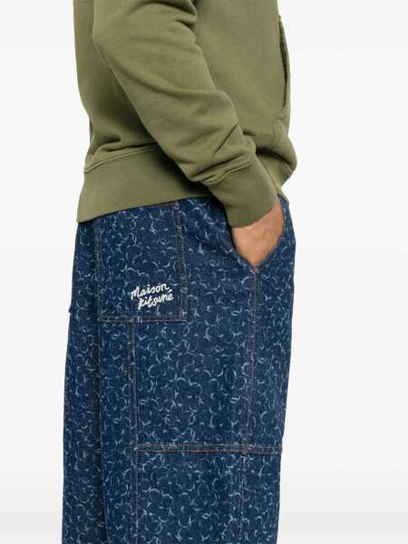 Pantaloni scurti MAISON KITSUN Denim Bermuda Shorts DENIM Barbati (BM 15746981) 5