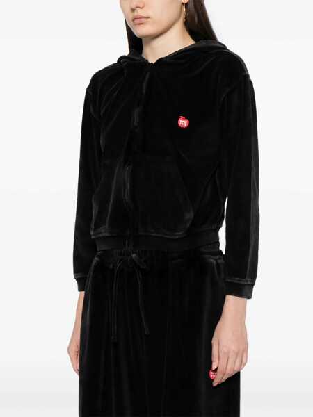Hanorace Alexander Wang Velour Sweatshirt BLACK Femei (BM 15747038) 3