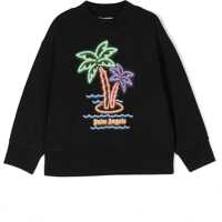 Hanorace Neon Palms Regular Crew Baieti