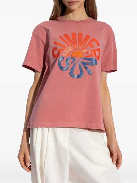 Tricouri Paul Smith Summer Sun Print T-Shirt PINK Femei (BM 15747176) 3
