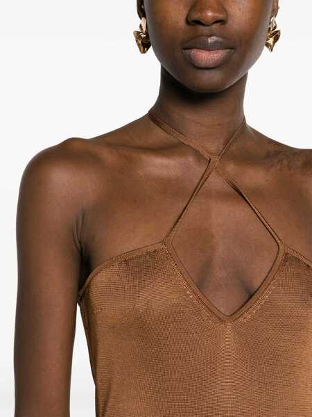 Rochii casual Tom Ford Jersey Dress BRONZE Femei (BM 15747473) 5