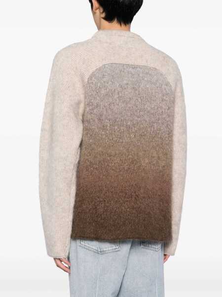 Pulovere casual ERL Mohair Blend Knit BROWN Barbati (BM 15747635) 4