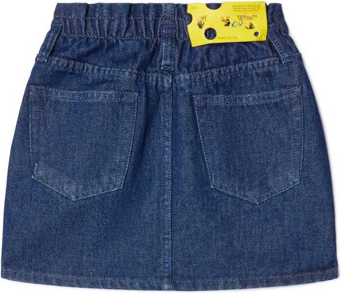 Fuste casual Off-White Off Print Plain Denim Skirt BLUE Fete (BM 15747842) 2