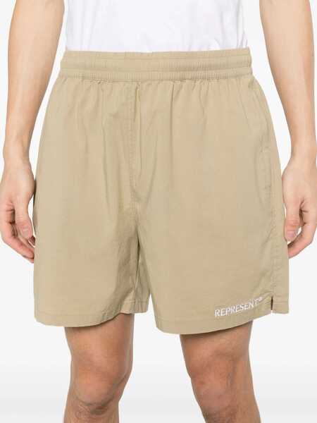 Pantaloni scurti REPRESENT Bermuda With Logo BEIGE Barbati (BM 15747896) 5