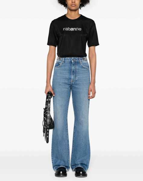 Tricouri RABANNE T-Shirt With Logo BLACK Femei (BM 15747947) 2