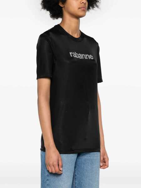 Tricouri RABANNE T-Shirt With Logo BLACK Femei (BM 15747947) 3