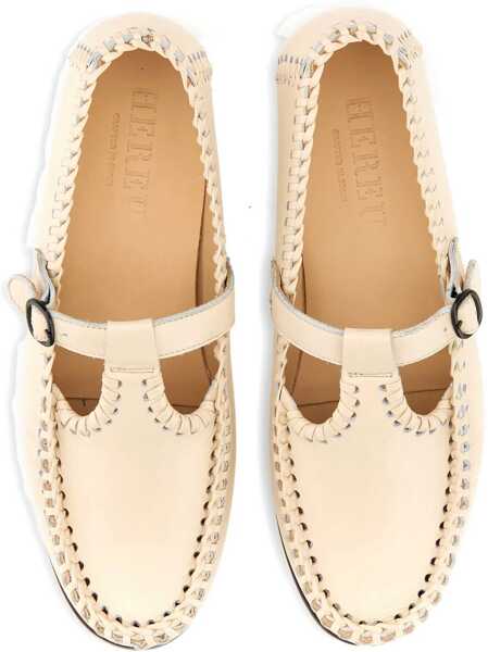 Mocasini HEREU Moccasin T-Bar Alcover IVORY Femei (BM 15748037) 4