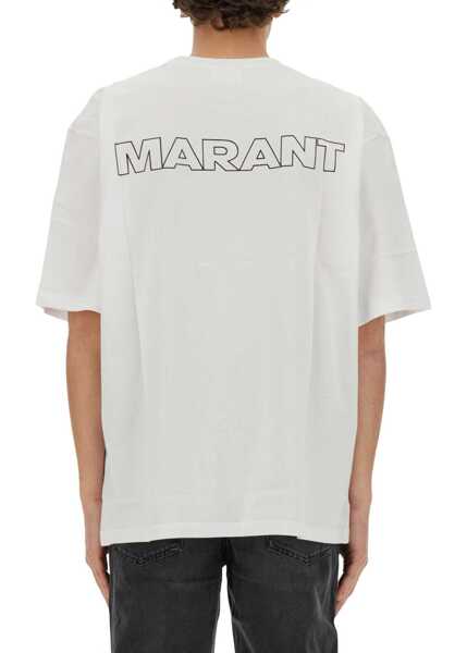 Tricouri Isabel Marant Guizy T-Shirt WHITE Barbati (BM 15748127) 3