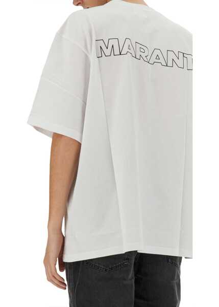 Tricouri Isabel Marant Guizy T-Shirt WHITE Barbati (BM 15748127) 4