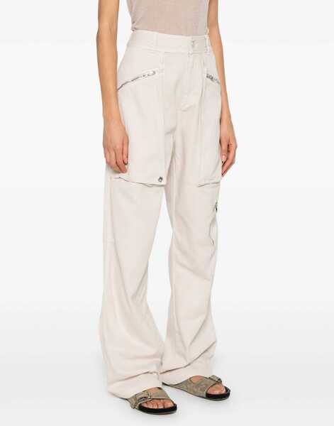 Pantaloni casual Isabel Marant Pants Jolande POWDER Femei (BM 15748208) 3