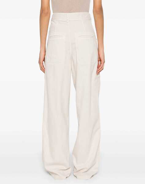 Pantaloni casual Isabel Marant Pants Jolande POWDER Femei (BM 15748208) 4