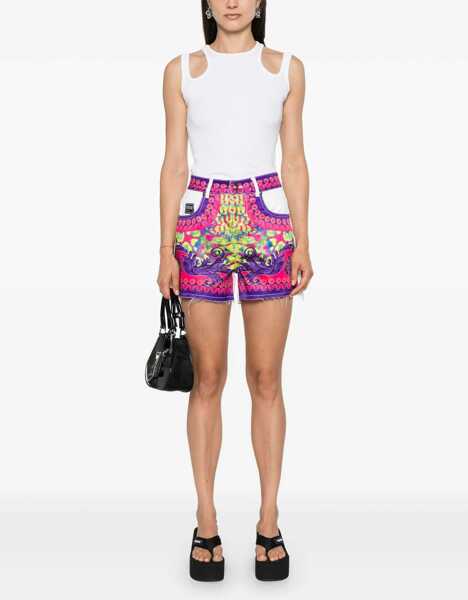 Pantaloni scurti Versace Jeans Couture Logo Print Shorts MULTICOLOUR Femei (BM 15748265) 2
