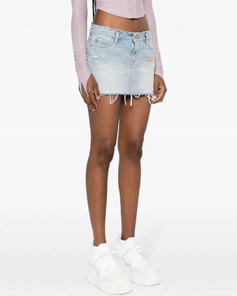 Fuste casual ERL Erl X Levis Skirt BLUE Femei (BM 15748304) 3