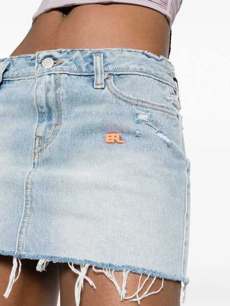 Fuste casual ERL Erl X Levis Skirt BLUE Femei (BM 15748304) 5