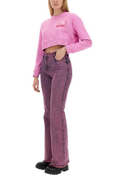 Blugi skinny MOSCHINO JEANS Flare Pant PINK Femei (BM 15748328) 2