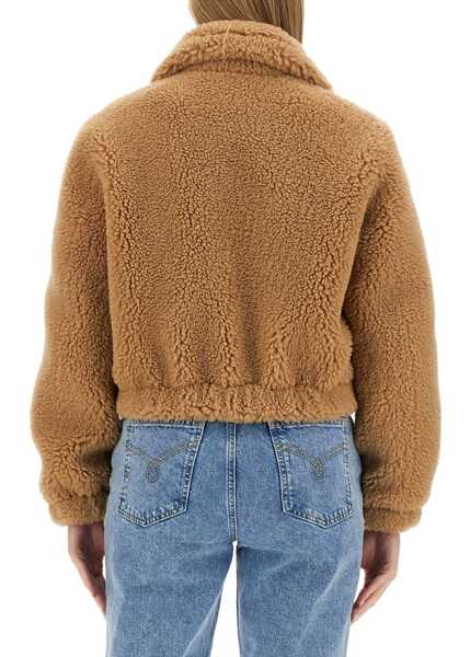 Trenciuri MOSCHINO JEANS Furry Effect Jacket BEIGE Femei (BM 15748331) 3