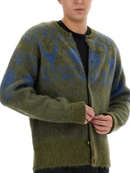 Cardigane SOUTH2 WEST8 Mohair Blend Cardigan GREEN Barbati (BM 15748337) 4