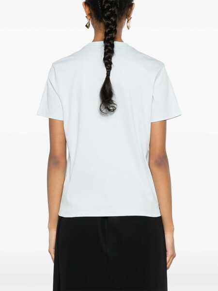 Tricouri Lanvin T-Shirt With Logo AZURE Femei (BM 15748370) 4