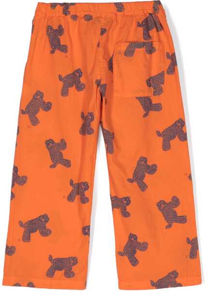 Pantaloni casual Bobo Choses Big Cat All Over Woven Pants ORANGE Baieti (BM 15748376) 2