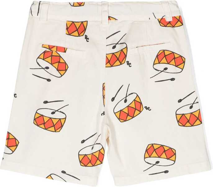 Pantaloni scurti Bobo Choses Play The Drum All Over Denimbermuda Shorts WHITE Baieti (BM 15748403) 2