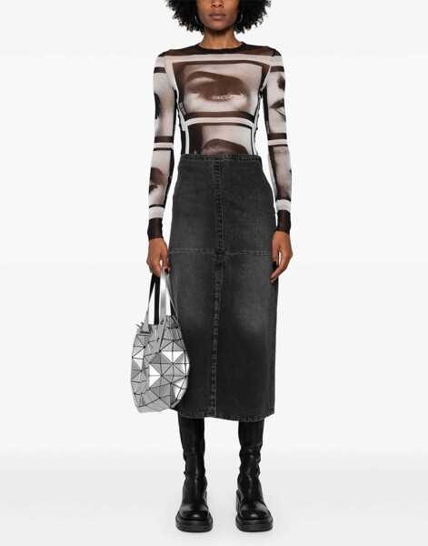 Fuste casual MM6 Maison Margiela Long Denim Skirt GREY Femei (BM 15748526) 2