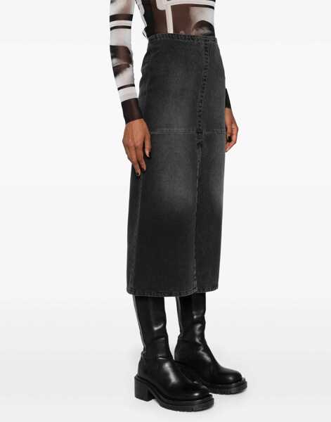 Fuste casual MM6 Maison Margiela Long Denim Skirt GREY Femei (BM 15748526) 3