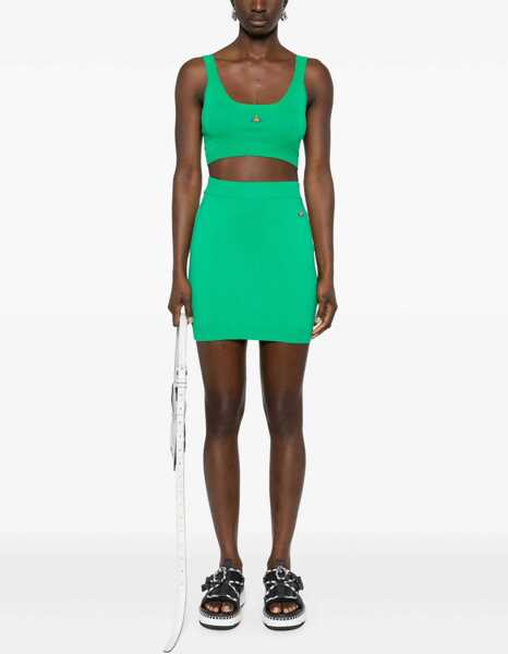 Fuste casual Vivienne Westwood Mini Bea Skirt GREEN Femei (BM 15748535) 2