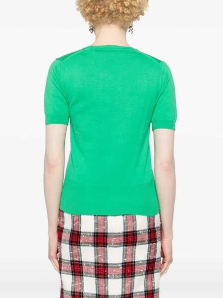 Pulovere casual Vivienne Westwood Bea Shirt GREEN Femei (BM 15748565) 4