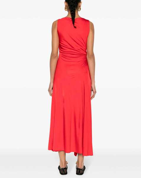 Rochii casual Lanvin Dress With Drape RED Femei (BM 15748697) 4