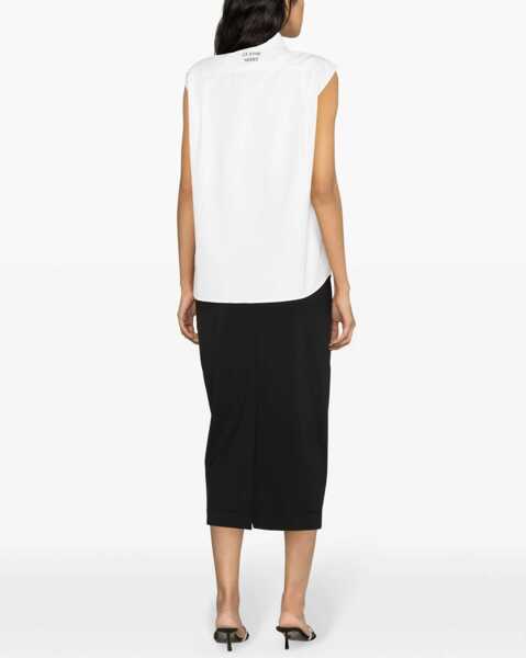 Camasi office Moschino Poplin Shirt WHITE Femei (BM 15748706) 4