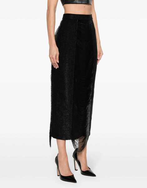 Fuste casual Alexander McQueen Long Skirt BLACK Femei (BM 15748904) 3