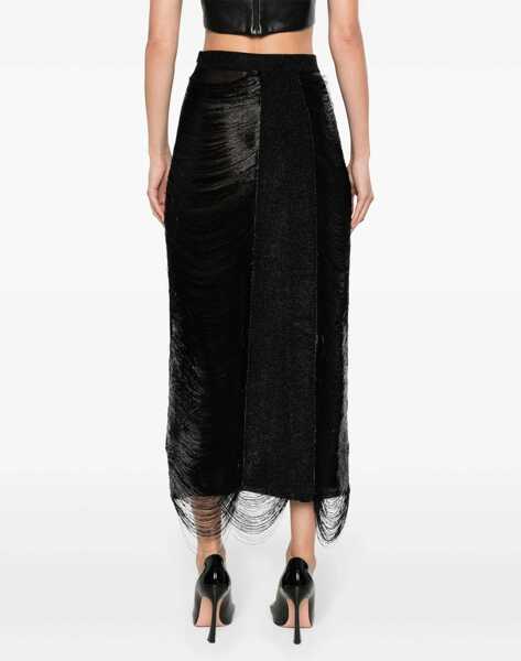 Fuste casual Alexander McQueen Long Skirt BLACK Femei (BM 15748904) 4