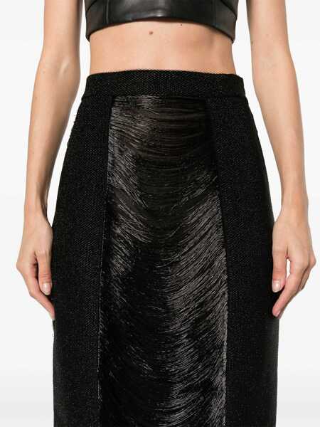 Fuste casual Alexander McQueen Long Skirt BLACK Femei (BM 15748904) 5