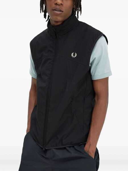 Veste casual Fred Perry Vests With Logo BLACK Barbati (BM 15749045) 4