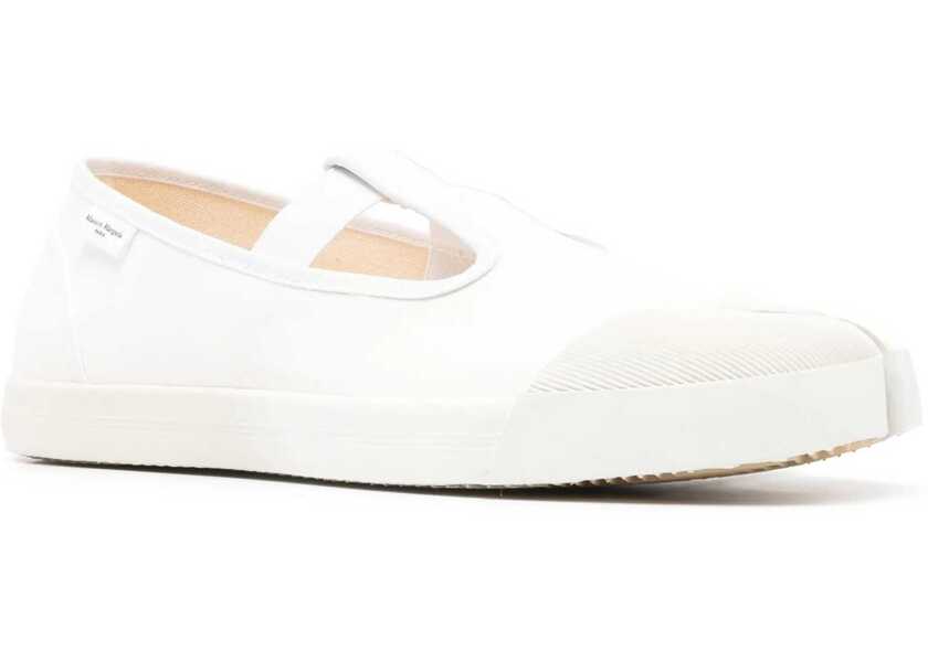 Espadrile Maison Margiela Mary Jane Tabi WHITE Barbati (BM 15749063) 2