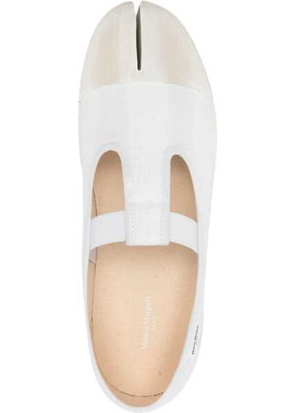 Espadrile Maison Margiela Mary Jane Tabi WHITE Barbati (BM 15749063) 4