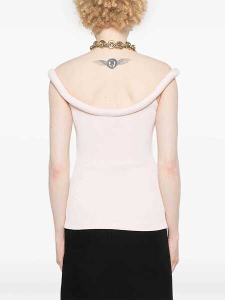 Bluze Alexander McQueen Tops With Logo PINK Femei (BM 15749066) 4