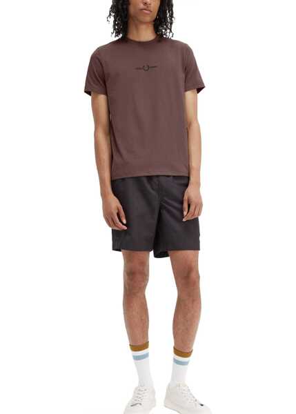Tricouri Fred Perry T-Shirt With Logo BROWN Barbati (BM 15749072) 2