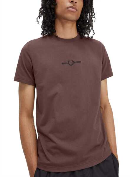 Tricouri Fred Perry T-Shirt With Logo BROWN Barbati (BM 15749072) 3