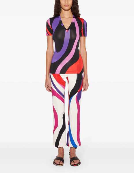 Tricouri PUCCI Marble Print T-Shirt MULTICOLOUR Femei (BM 15749090) 2